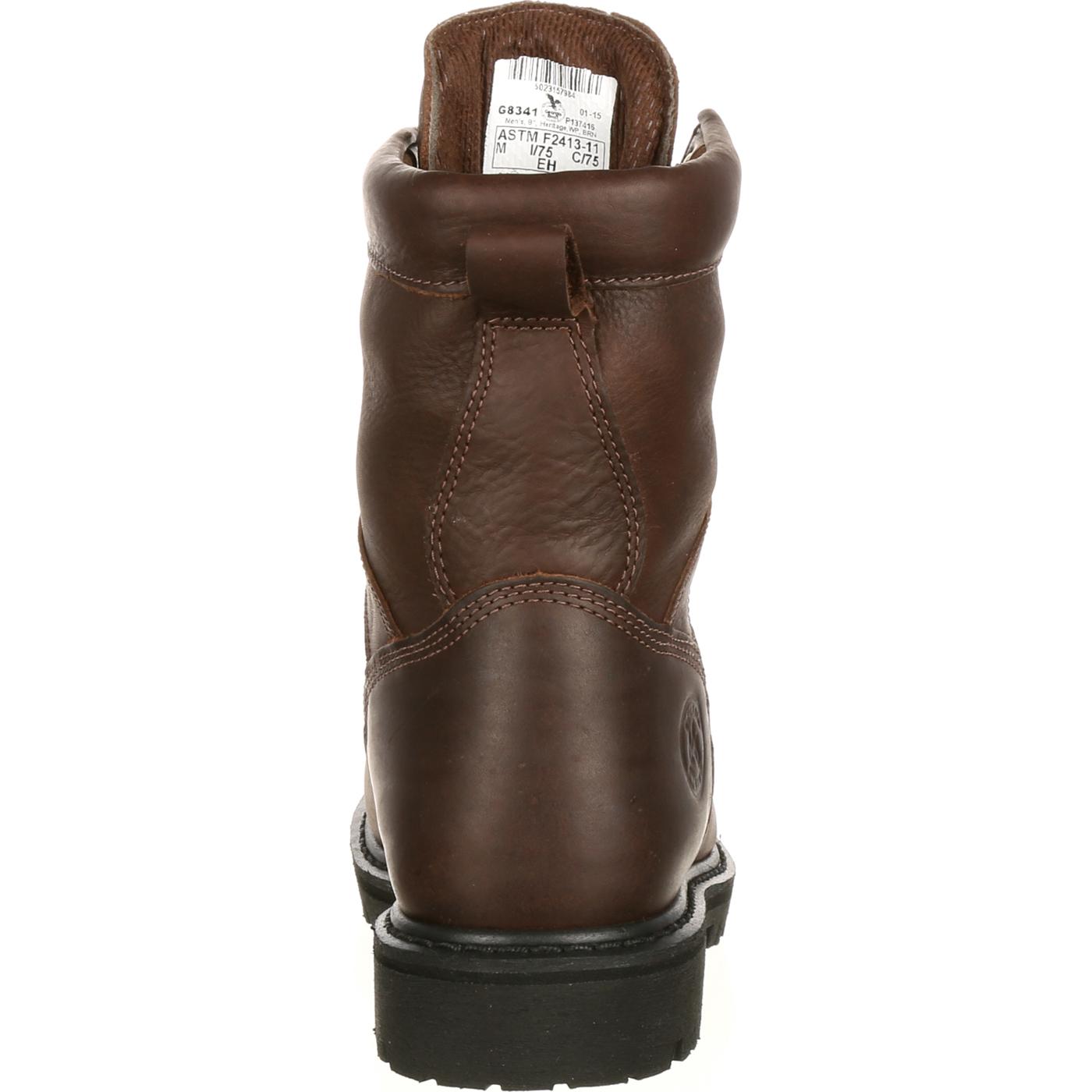 work boots with lace guard