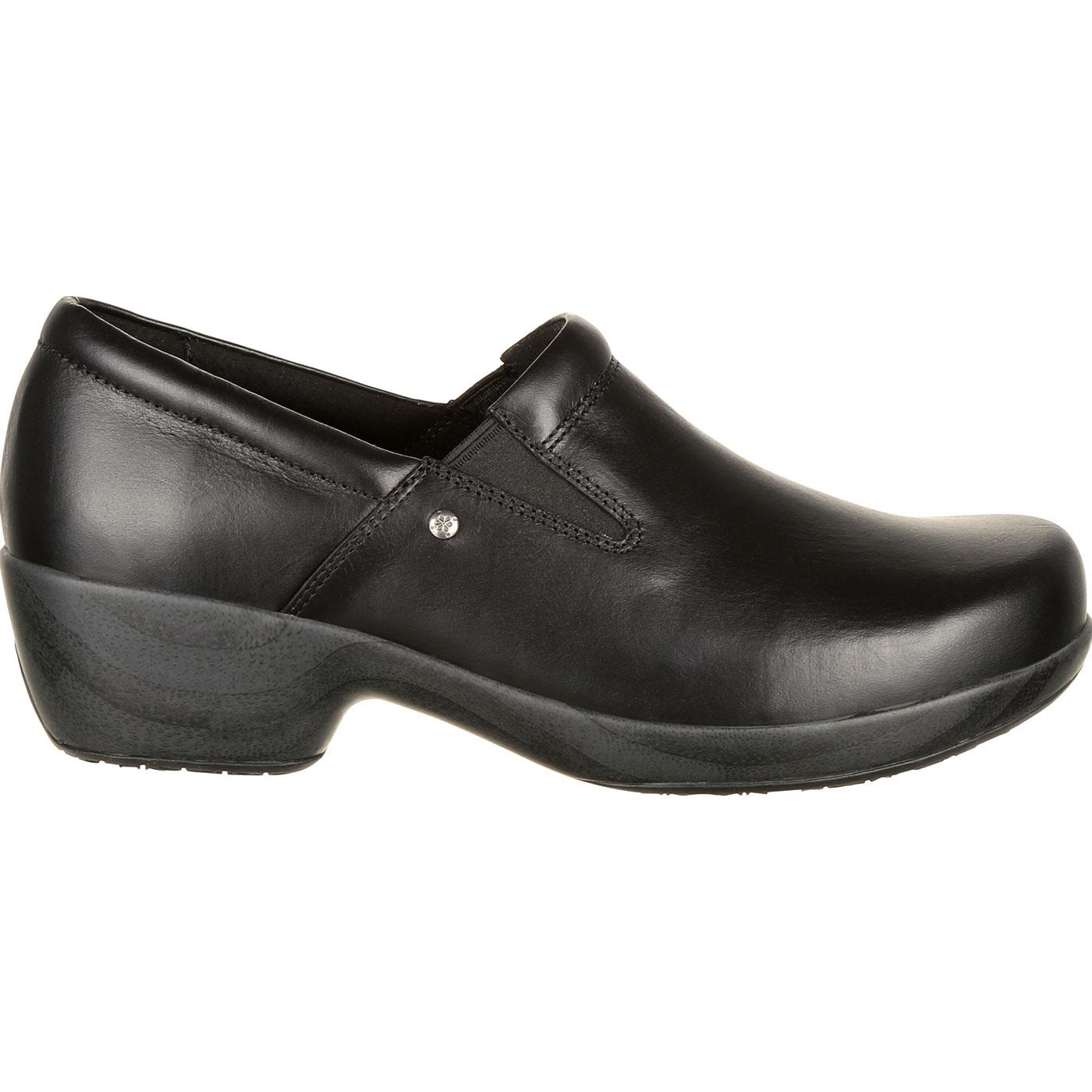 black comfortable slip on shoes