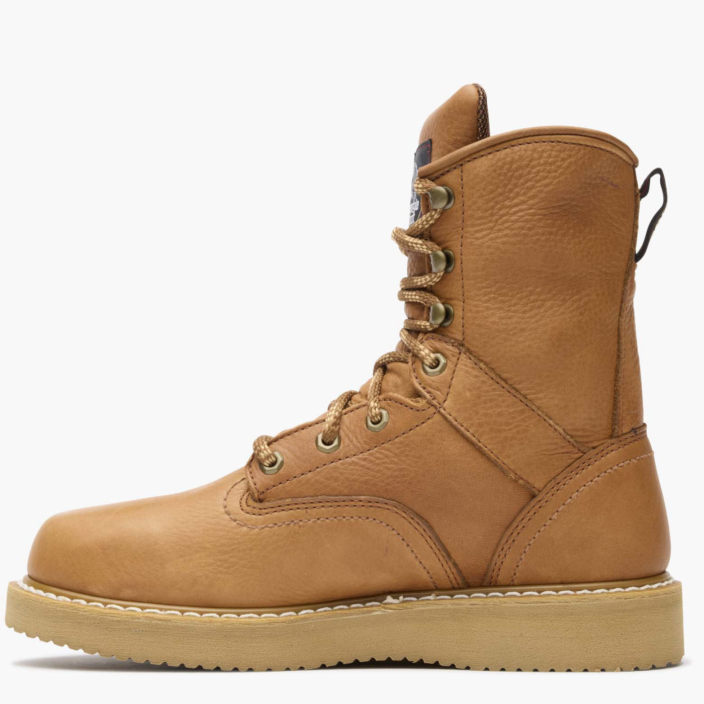mens farm boots s 8 quot leather work boots with wedge sole boot mens farm boots s 8 quot leather work boots with wedge sole boot