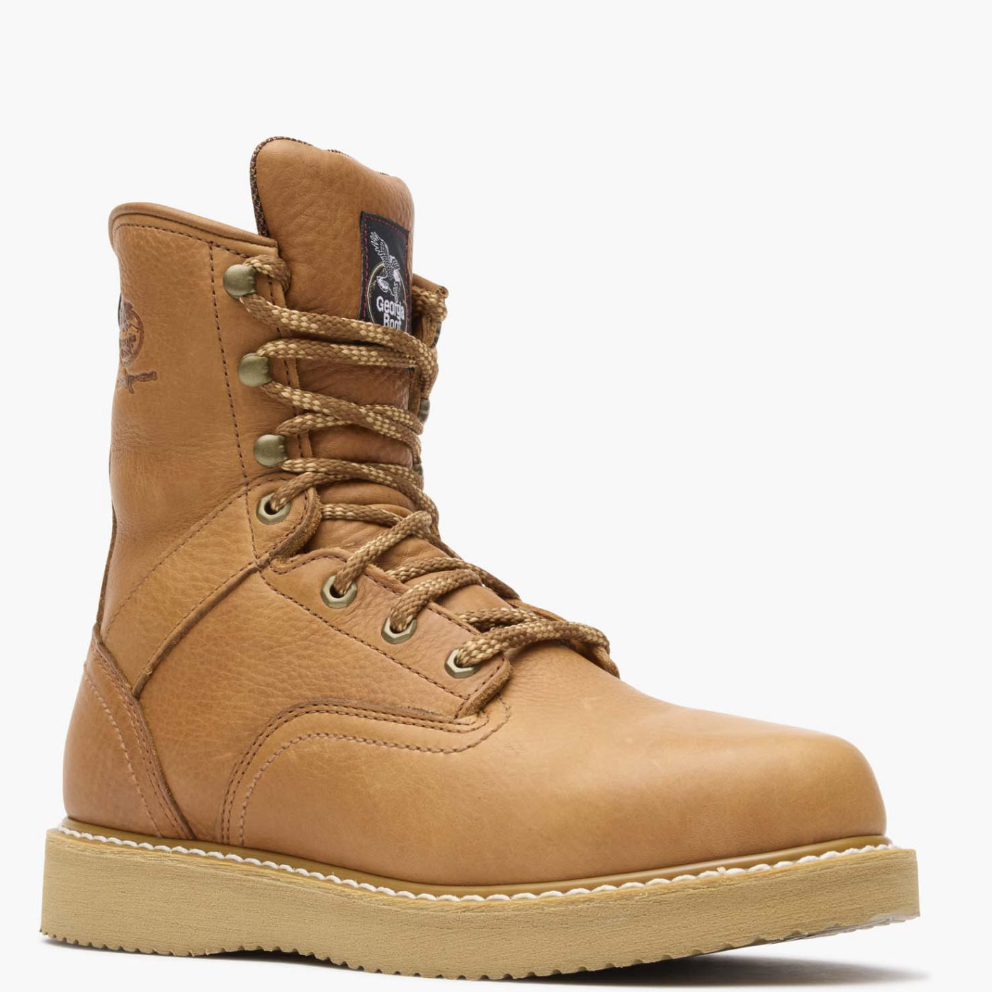 mens flat bottom work boots