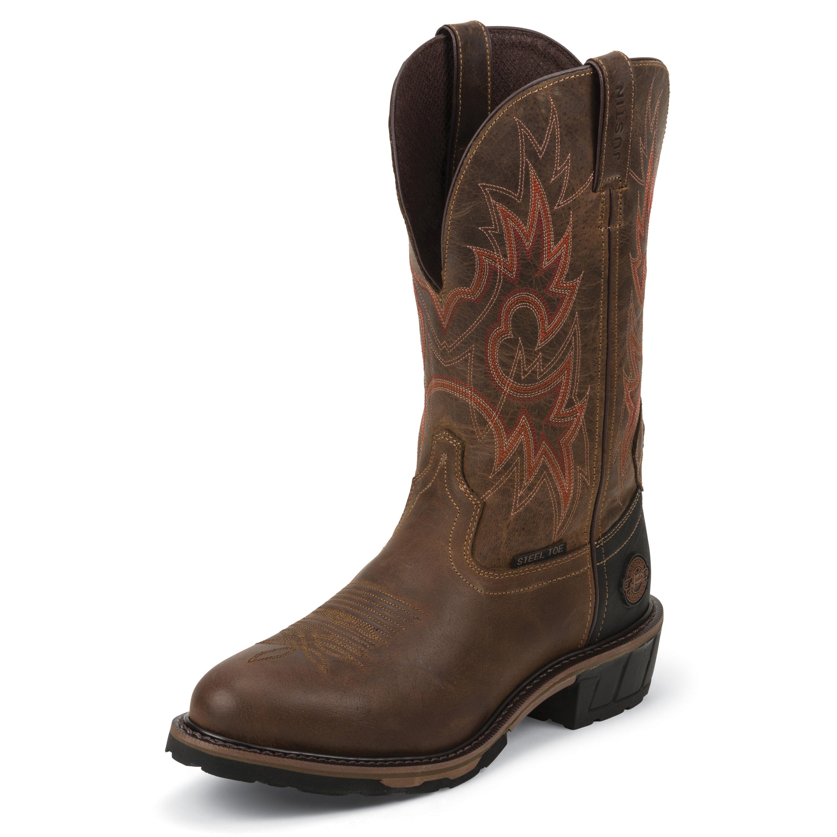 justin pull on work boots justin work hybred steel toe pull on boots jwk4946 justin pull on work boots justin work hybred steel toe pull on boots jwk4946