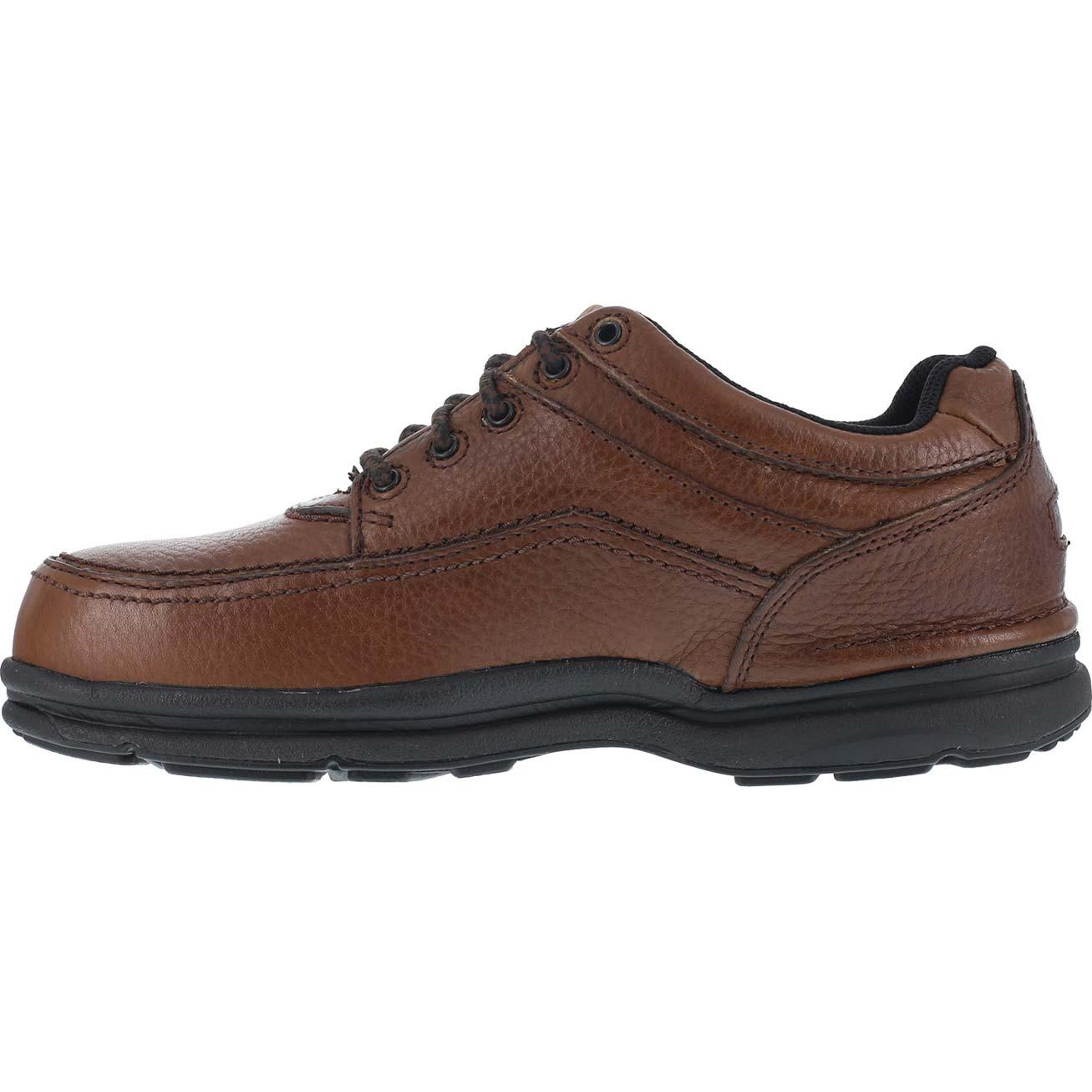 rockport works truflex work comp toe men's oxford