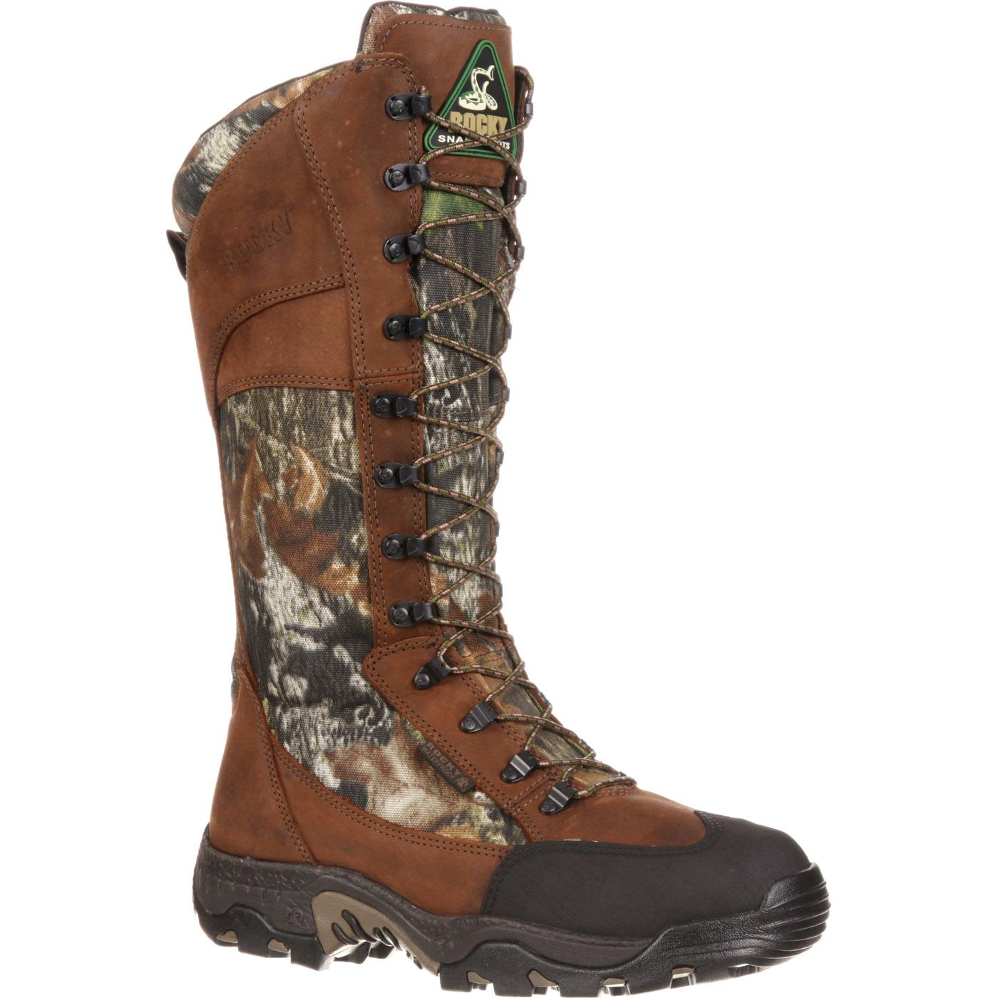 redhead bayou waterproof side zip snake hunting boots