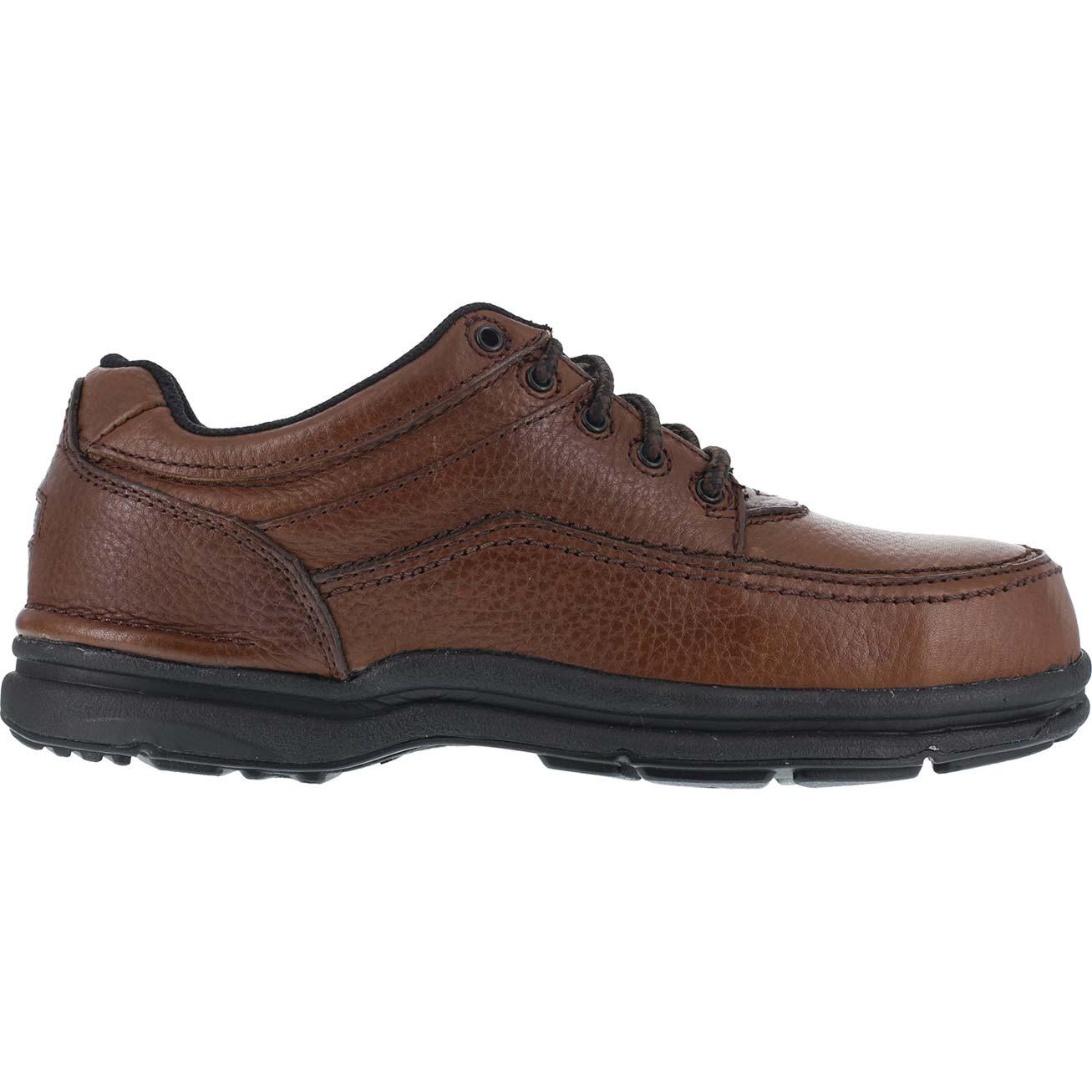rockport works truflex work comp toe men's oxford