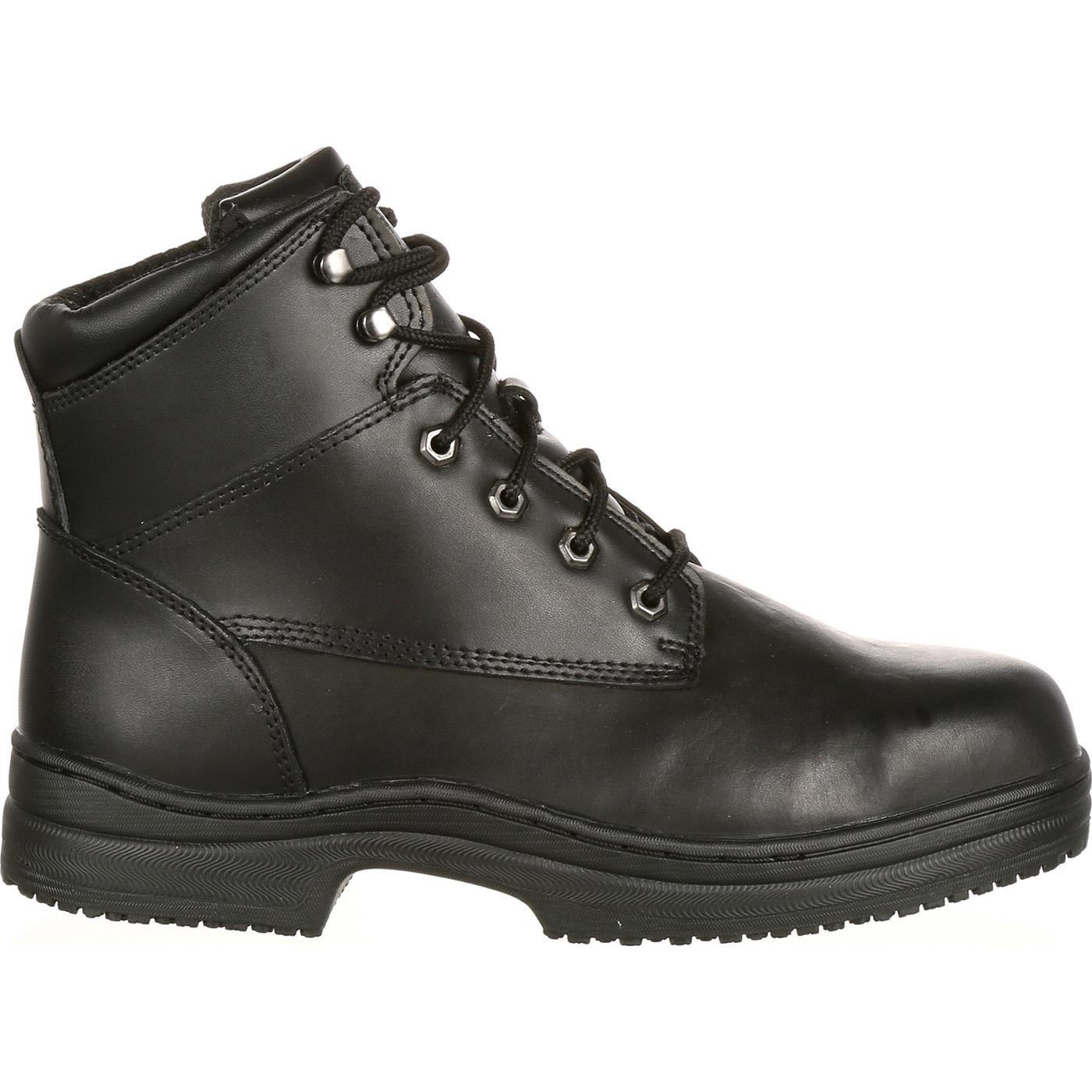 slip resistant and steel toe shoes