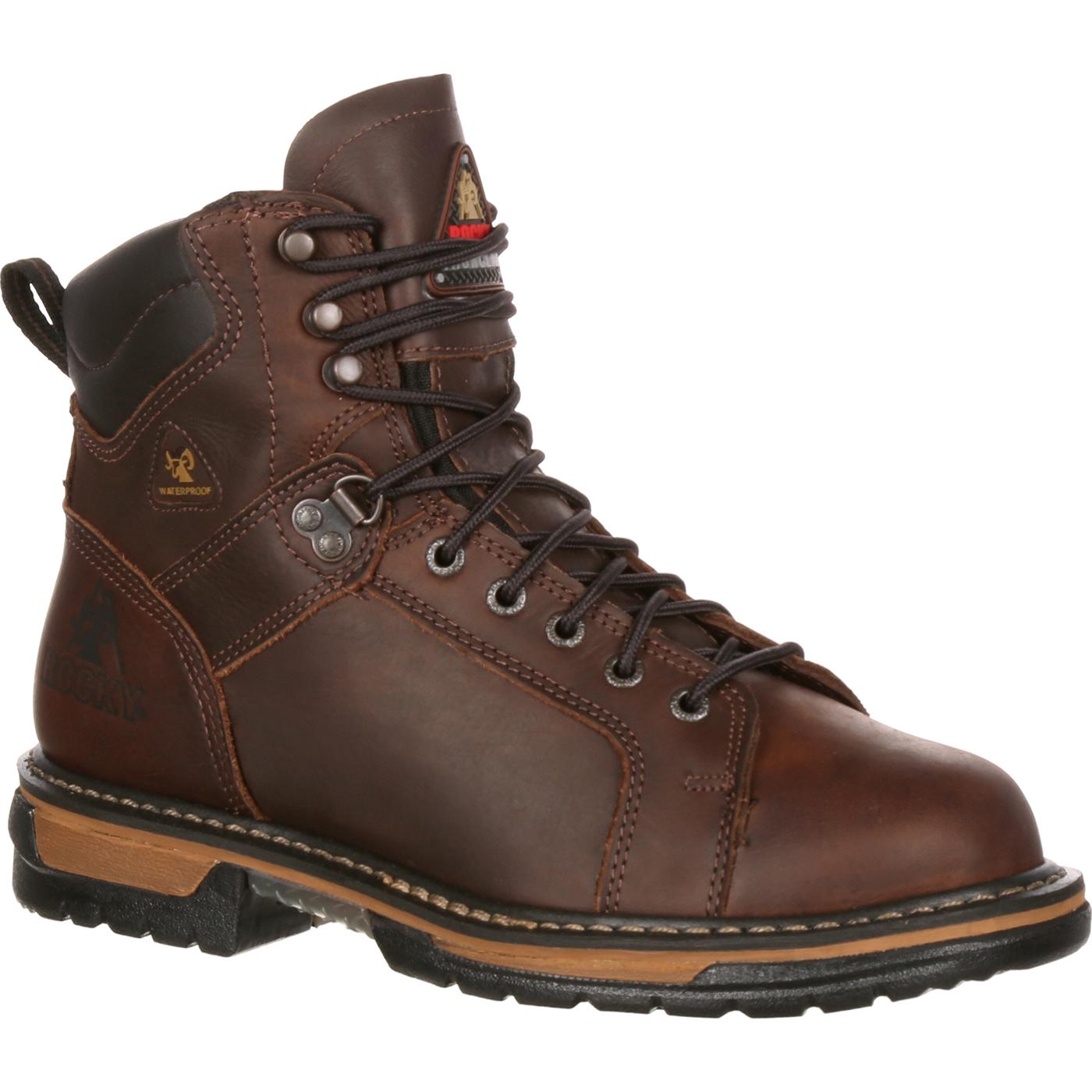 knee high brown high heel boots