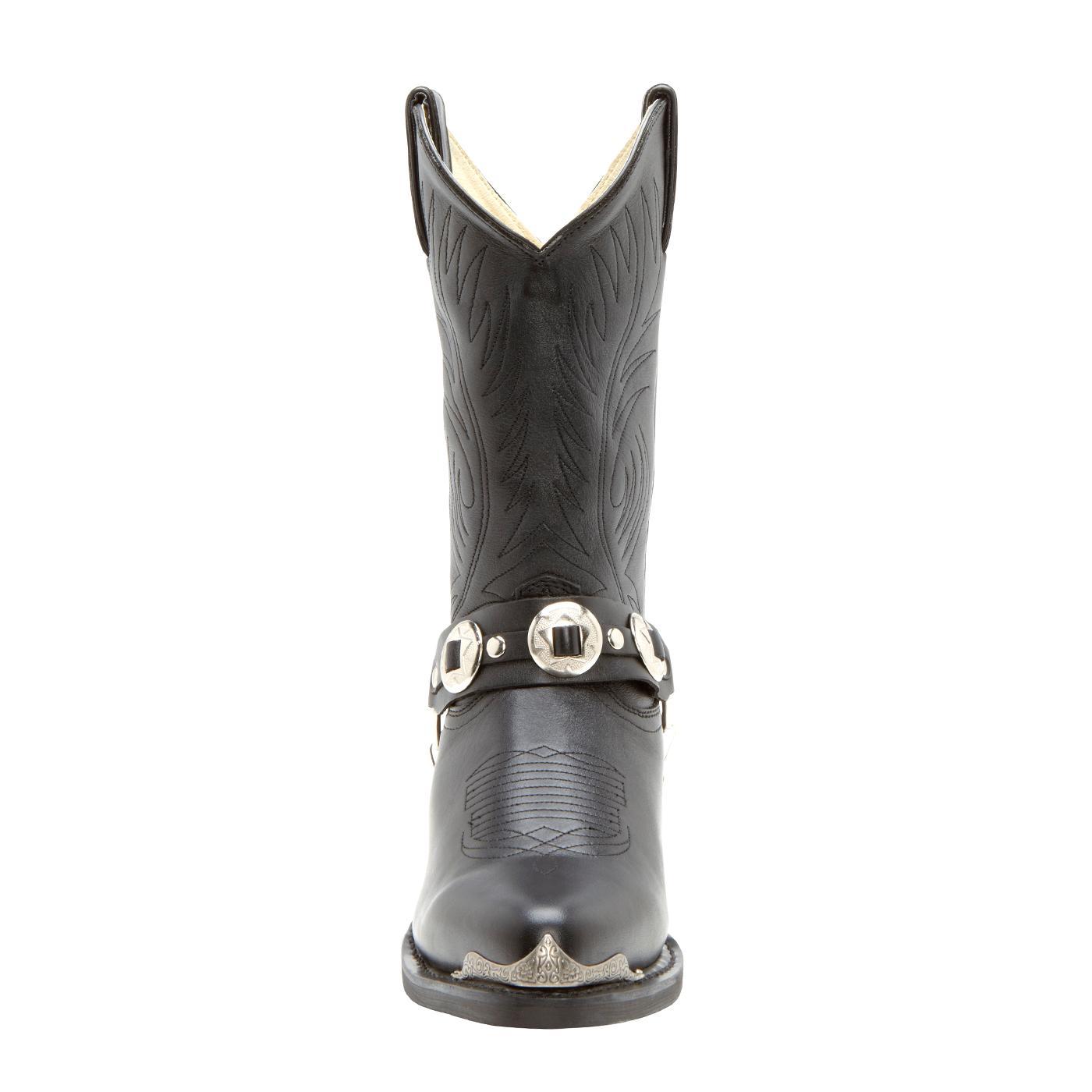 durango oiled black leather western boot