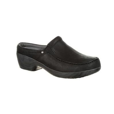 4Eursole Comfort 4Ever Women's Black Moc-Toe Slide, , large