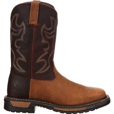 Rocky Original Ride Steel Toe Western Boot, , large