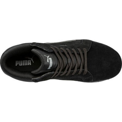 Puma Safety Iconic Suede Mid Men's Fiberglass Toe Electrical Hazard Hi-Top Work Shoe, , large