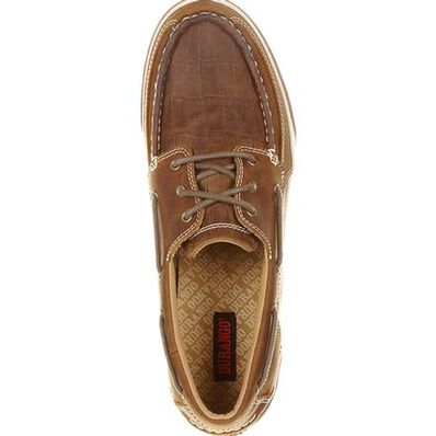 Durango® Music City™ Men's Gator Emboss Boat Shoe, , large