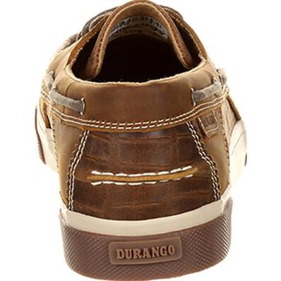 Durango® Music City™ Men's Gator Emboss Boat Shoe, , large
