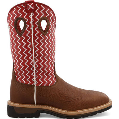 Twisted X Lite Men's 12-inch Steel Toe Electrical Hazard Western Work Boot, , large