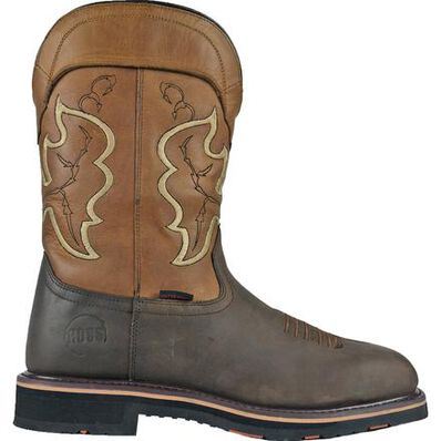 HOSS Showdown Men's 11-inch Composite Toe Puncture- Resisting Waterproof Western Work Boot, , large