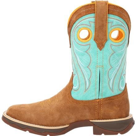 Lady Rebel by Durango Women s Dusty Brown Sky Blue Western