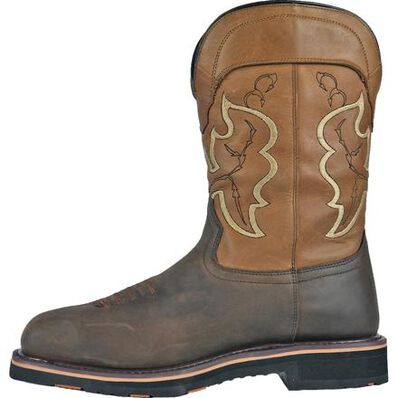 HOSS Showdown Men's 11-inch Composite Toe Puncture- Resisting Waterproof Western Work Boot, , large