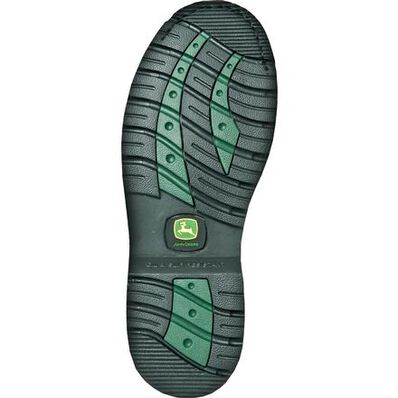 John Deere Mens 8 Brn Waterproof Steel Toe EH Farm/Wrk LU Work Boot