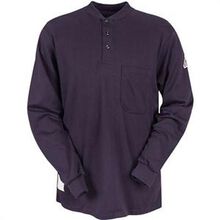 Bulwark Flame Resistant Long Sleeve Henley Collar Shirt