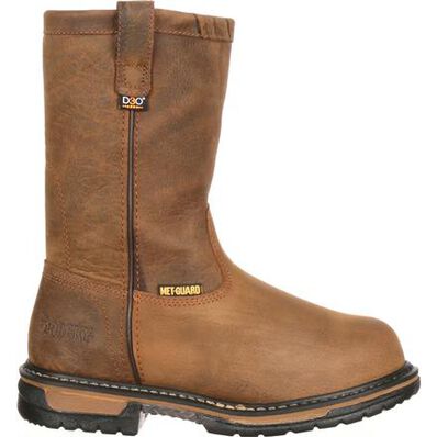 Rocky IronClad Internal MetGuard Pull-On Boots, , large