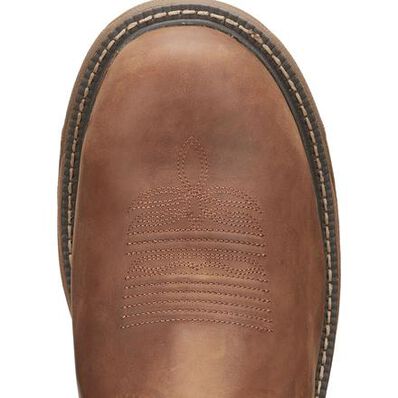 Justin Work Stampede Rush Men's Nano Composite Electrical Hazard Waterproof Pull-on Western Work Boot, , large
