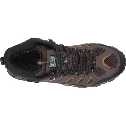 SKECHERS Work Blias Bixford Men s 6 inch Steel Toe Electrical Hazard Waterproof Work Hiker 77054DBRN