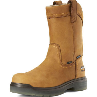 Ariat Turbo Men's 10-inch Carbon Toe Electrical Hazard Waterproof Pull-On Work Boot, , large