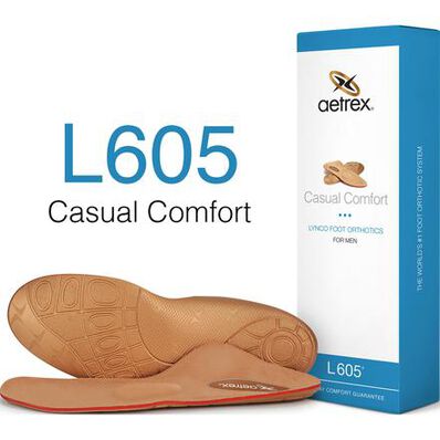 Aetrex Men's Casual Comfort Medium/High Arch Metarasal Support Orthotic, , large
