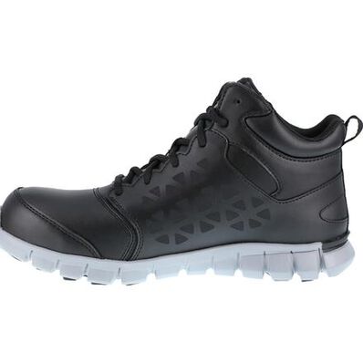 Reebok Sublite Cushion Work Men's Composite Toe Electrical Hazard Waterproof Mid-Cut Athletic Shoe, , large