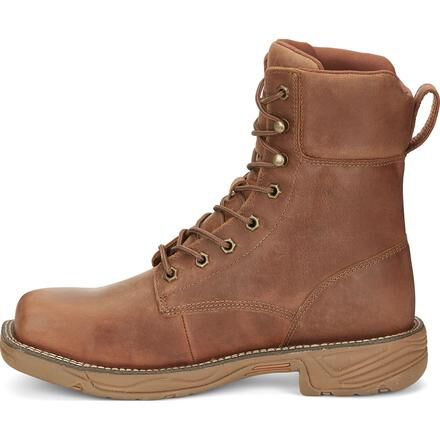 Justin 8 inch work boots top