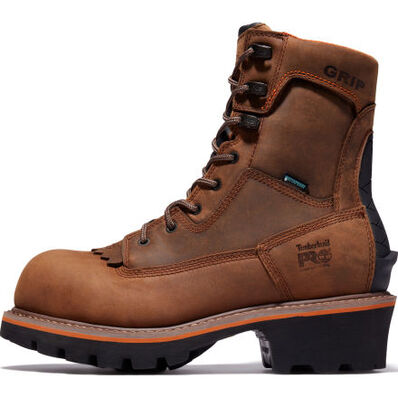 Timberland PRO Evergreen Men's 8-inch Composite Toe Waterproof Logger Work Boot, , large