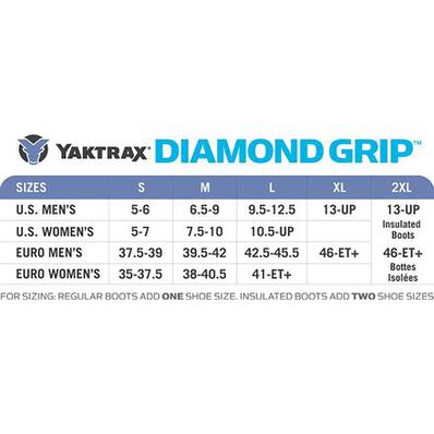 Implus Yaktrax Diamond Grip Unisex Ice Traction Accessory, , large