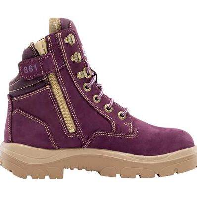 Steel Blue Southern Cross Zip PR Women's Steel Toe Electrical Hazard Puncture-Resisting Work Boot, , large