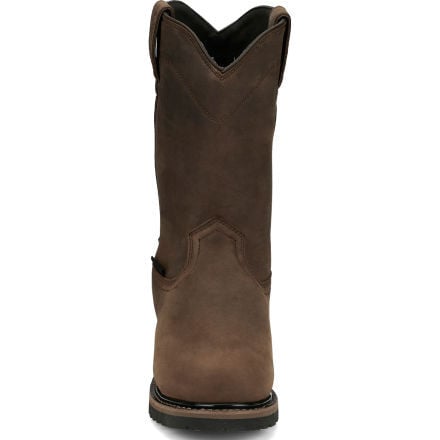 Justin Work Pulley Men s 10 inch Internal Met Composite Toe Waterproof Western Work Boot