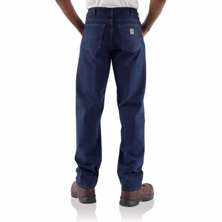 Carhartt Men's Big & Tall Flame Resistant Utility Denim Jean Relaxed Fit 