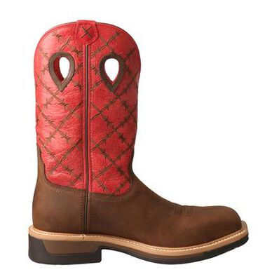 Twisted X Men's 12-Inch Alloy Toe Electrical Hazard Western Work Boot, , large
