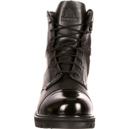 Men s Black Side Zipper 7 Inch Jump Boot Rocky Public Service Boots