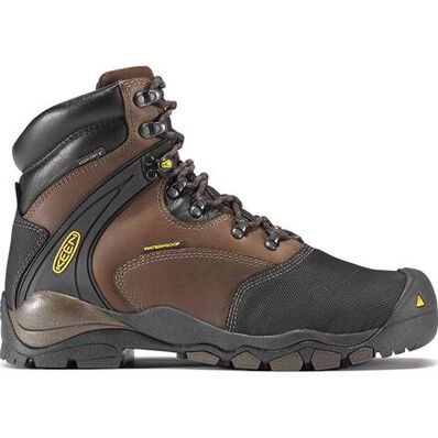 KEEN Utility Louisville Men's Internal Metatarsal Steel Toe Waterproof Work Boot, , large