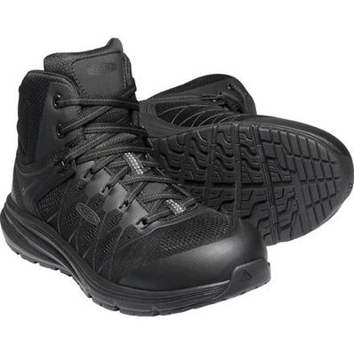 KEEN Utility® Vista Energy Mid Men's Carbon Fiber Toe Electrical Hazard Hi-Top Athletic Work Shoe, , large