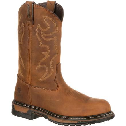 Men s Waterproof Steel Toe Western Boot Rocky Original Ride