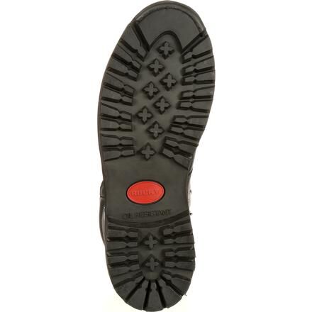 Men's Black Side Zipper 7-Inch Jump Boot, Rocky Public