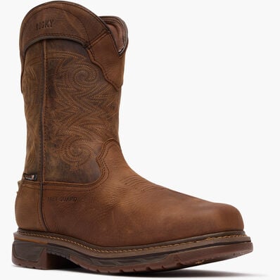 Rocky Square Toe Internal Met Guard Western Boot with TPU Heel Counter, , large