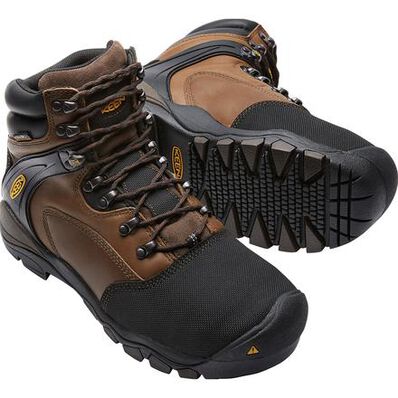 KEEN Utility Louisville Men's Internal Metatarsal Steel Toe Waterproof Work Boot, , large