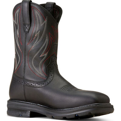 Ariat Sierra Shock Shield Men's 10-inch Steel Toe Electrical Hazard Western Work Boot, , large