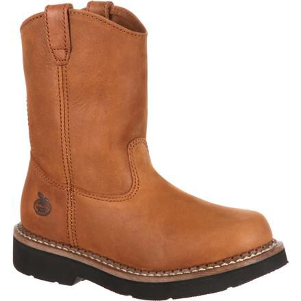 Children s Brown Pull On Boots Georgia Boot style GB202