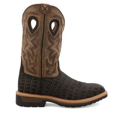 Twisted X Men's 12-Inch Alloy Toe Electrical Hazard Western Work Boot, , large