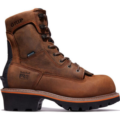 Timberland PRO Evergreen Men's 8-inch Composite Toe Waterproof Logger Work Boot, , large