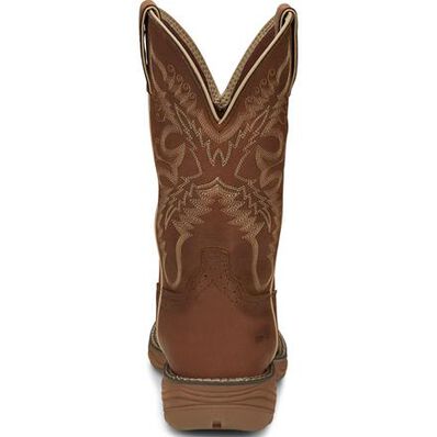 Justin Work Stampede Rush Women's Composite Toe Electrical Hazard Waterproof Pull-on Western Work Boot, , large