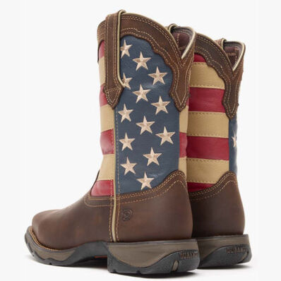 Lady Rebel Work™ by Durango® Steel Toe Patriotic Flag Work Boot, , large