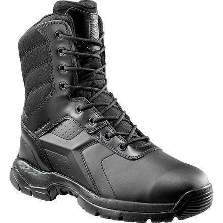 Combat boot hotsell with zipper