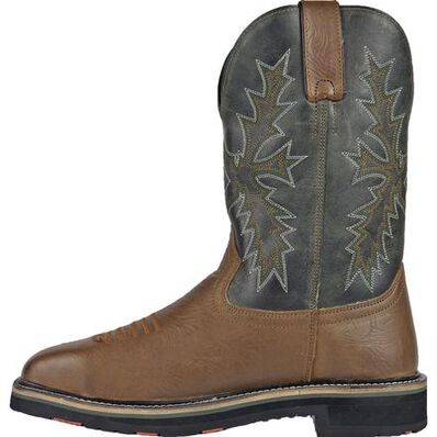 HOSS Landon Men's 11-inch Steel Toe Electrical Hazard Western Work Boot, , large